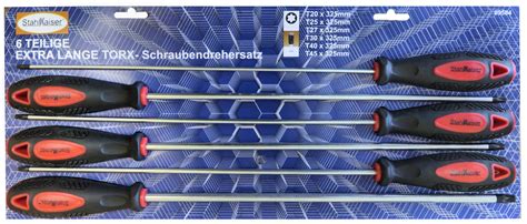 Torx Schraubendreher Set Extra Lang T Profil T T Tlg