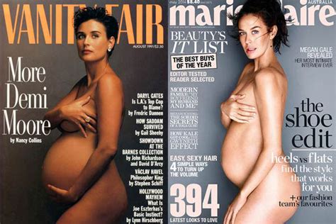 Megan Gale Come Demi Moore E Le Altre Posa Nuda Con Il Pancione Su