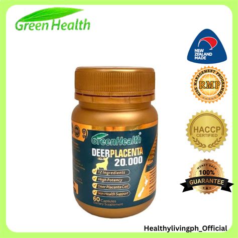 Greenhealth Deer Placenta 20000mg 60capsules Made In New Zealand Shopee Philippines