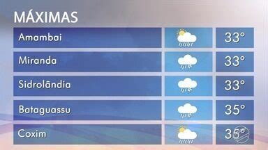 Bom Dia Ms Veja A Previs O Do Tempo Para Esta Sexta Feira Em Ms