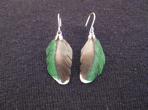 Wooden Feather Earrings And Pendants 3 Feathers Inspirations