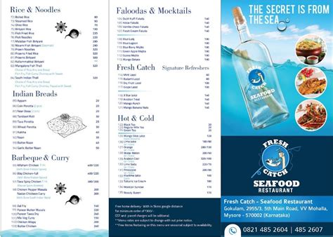 Menu at Fresh Catch Seafood Restaurant, Mysuru, /3