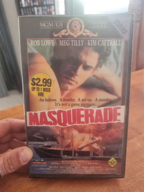 RARE VHS VIDEO Tape MASQUERADE Ex Rental MGM UA Home CEL 10 30