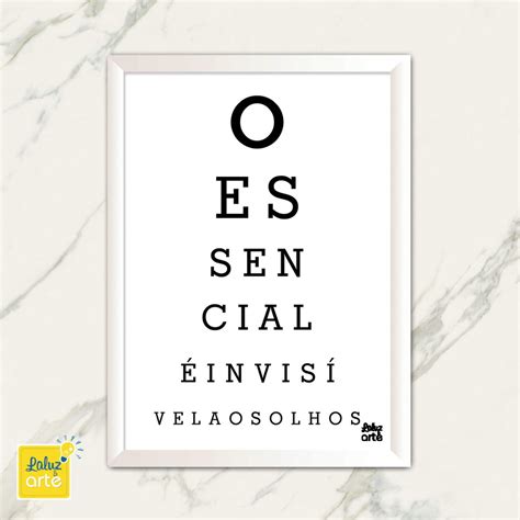 Quadro O Essencial é Invisível aos Olhos Elo7