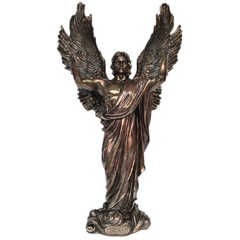 Figurine Archange Métatron Aspect Bronze 37 Cm