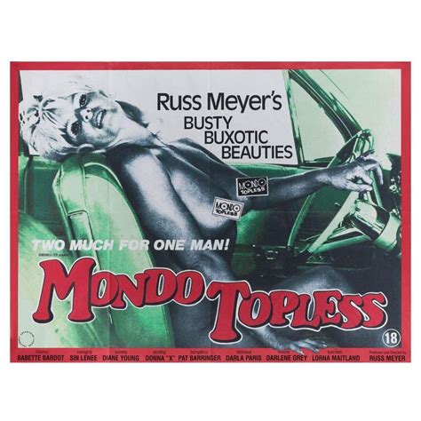 Mondo Topless R1980s British Quad Film Poster For Sale At 1stdibs