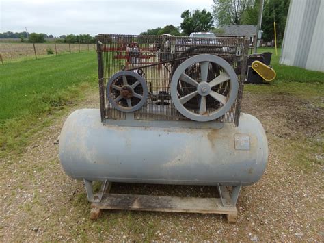 Ingersoll Rand E Twin Cylinder Air Compressor Bigiron Auctions