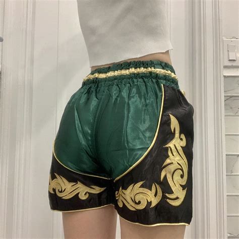 Sick kickboxing shorts! Waist is super stretchy and... - Depop