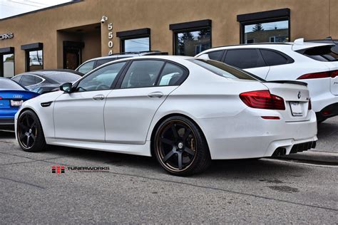 BMW M5 F10 White HRE RS106 Wheel Wheel Front