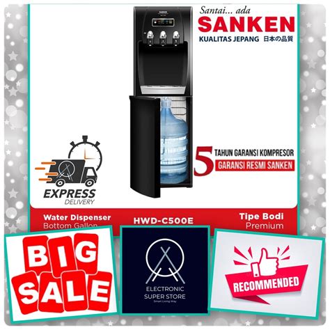 Jual Sanken Dispenser Galon Bawah Hwd C E C E Kompresor Stainless