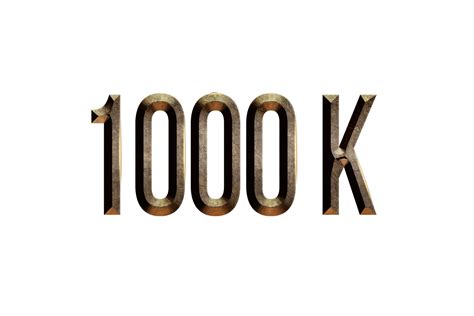 1000 K Subscribers Celebration Greeting Number With Historical Design