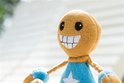 Kick the Buddy Plush Handmade Soft Toy With Poseable Arms 8 - Etsy