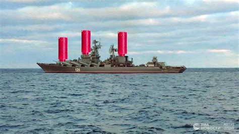 New photo of Russian cruiser Moskva just released by Ukrainian Defence ...