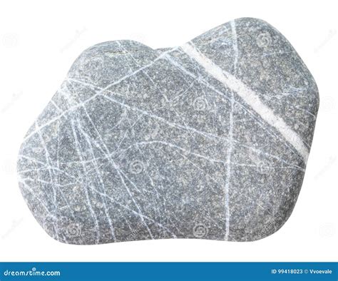 Pebble Of Graywacke Stone Isolated Stock Image Image Of Gemological