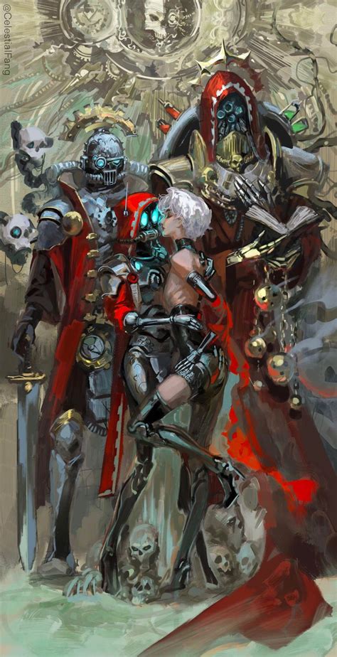 Clockwork And Rust Romance By Celestial Fang R Imaginarywarhammer Warhammer 40k Artwork