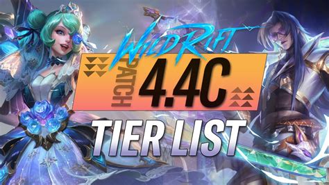 Ultimate Champion Tierlist Patch 4 4c Riftguides Wildrift Youtube