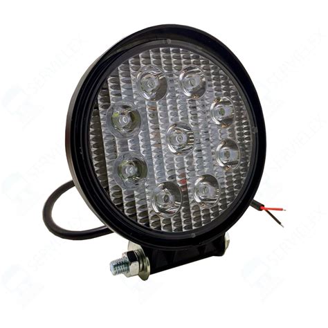 Faro Redondo Led Reversero Led Pulgadas W V V Servielex