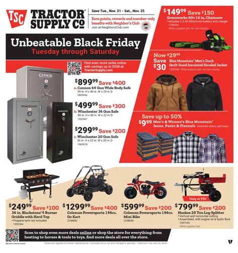 Tractor Supply Company Black Friday 2024 Ad Deals And Hours