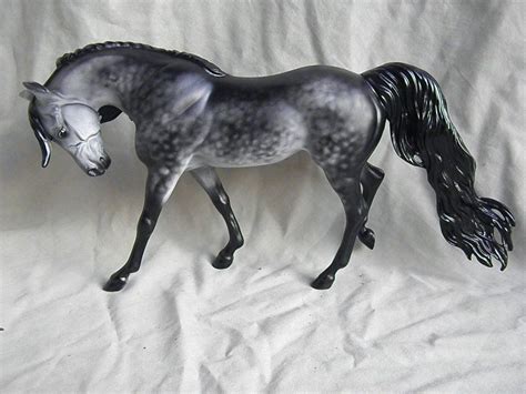 Breyer Horse Statue Ooak Cmcustom Arabian Oasis Dappled Gray