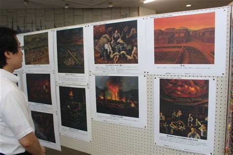 中間市民図書館で始まった原爆の絵画展 広島の被爆者の記憶、高校生が描く 福岡・中間市民図書館で絵画展 写真・画像11｜【西日本新聞me】