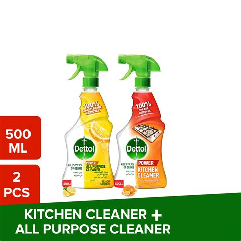 اشترِ Dettol Power Lemon Squeeze All Purpose Cleaner 500ml Orange Burst Cleaner Trigger Spray