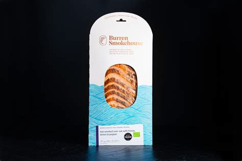 Burren Hot Smoked Irish Organic Salmon Honey Lemon Pepper Burren