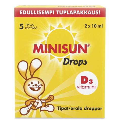 Minisun D Vitamiini X Ml Tipat Yliopiston Apteekki