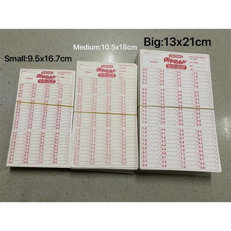 ENDING CARD , PBA CARD , BACK TO BACK ENDING CARD SMALL & medium&big,1BUNDLE (100PCS) | Shopee ...