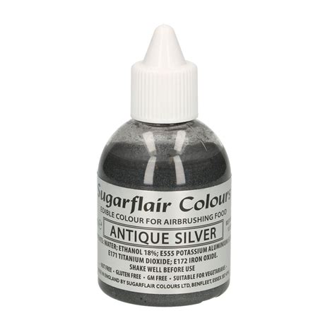 Sugarflair Airbrush Lebensmittelfarbe Silver