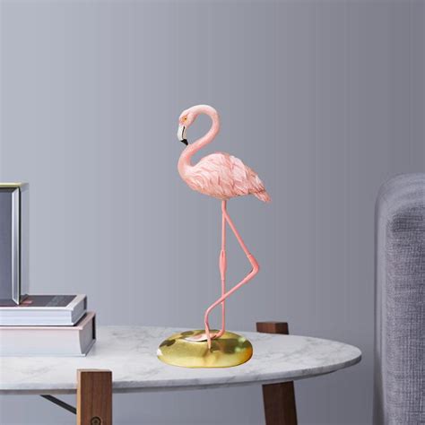 Buy Resin Pink Flamingo Figurine Modern Garden Office Party Lawn