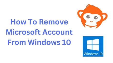 How To Remove Delete Microsoft Account Windows Youtube