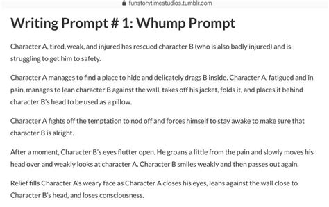 Whump Prompts 1 Daily Writing Prompts Writing Dialogue Prompts Writing Words