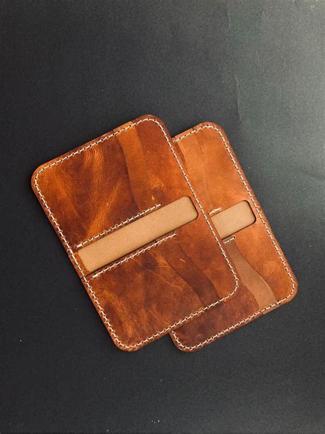 Minimalist Leather Bifold Wallet Leather Slim Bifold Wallet