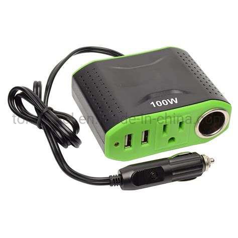 Car 12V DC Power Inverter Withr USB Port AC Outlet Plug Cigarette