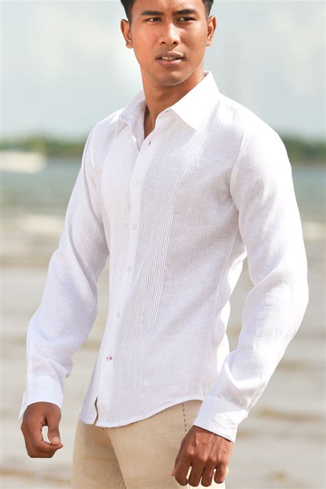 Linen Havana Shirt Havana Shirts Beach Wedding Attire Wedding Suits Men