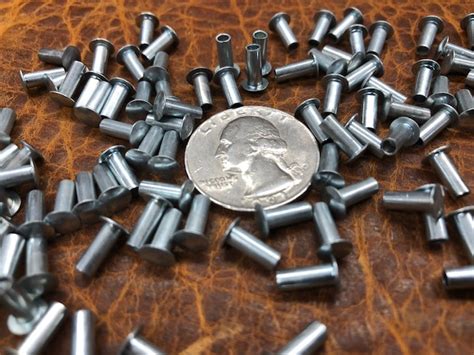 Stainless Steel Semi Tubular Rivets Rivets For Leather Crafting