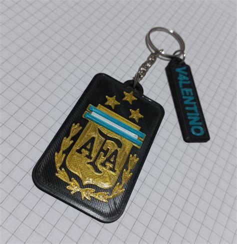 STL file AFA key ring Argentina National Team Champions 2022・3D print