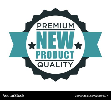 Premium Quality Product Isolated Icon Exclusive Vector Image