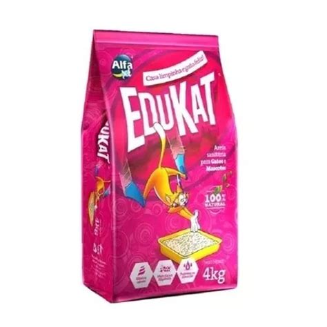 Areia Sanit Ria Para Gatos Higi Nica Granulada Edukat Kg Mercadolivre