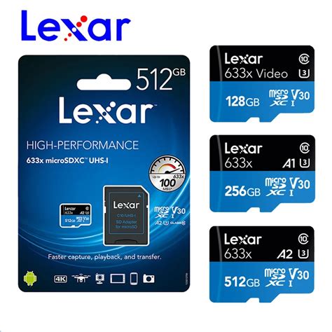 Lexar A2 Micro Sd 512gb Tf Card C10 Uhs I U3 Micro Sd Card 128gb 256gb