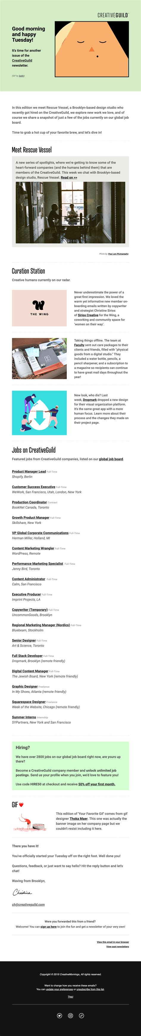 Best Email Templates for Notification and Curation | New work, Best