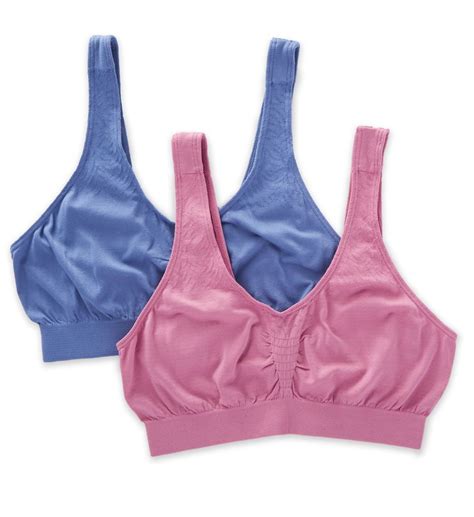 Womens Bali X1j3 Comfort Revolution Microfiber Crop Bra 2 Pack