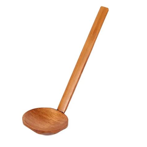 Large Wooden Soup Spoon Japanese Style Long Handle Soup Spoons Scoop ...