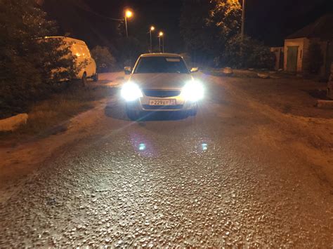LED лампы в ближний свет h7 Приора — Lada Приора хэтчбек, 1,6 л, 2009 ...