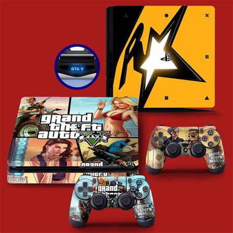 Skin Adesivo Playstation 4 PS4 Slim GTA V Elo7