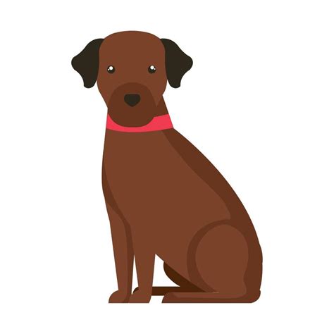 cute dog brown color isolated icon 17440548 Vector Art at Vecteezy