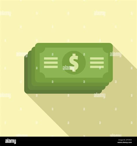 Cash Compensation Icon Flat Vector Money Work Fund Retire Stock Vector Image And Art Alamy