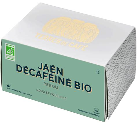 Terres De Café Decaféiné Bio Organic Decaffeinated Coffee Pods For