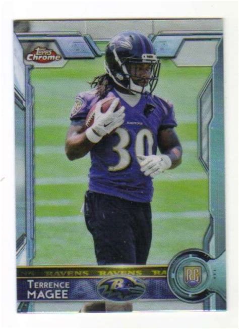 Topps Mini Chrome Refractor Rc Terrence Magee Ravens Ebay