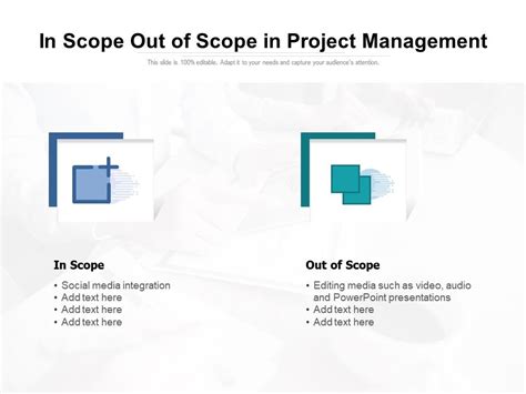 In Scope Out Of Scope In Project Management Presentation Graphics